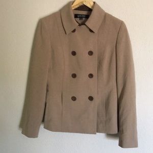 Kasper blazer fully lined tan/brown size 4